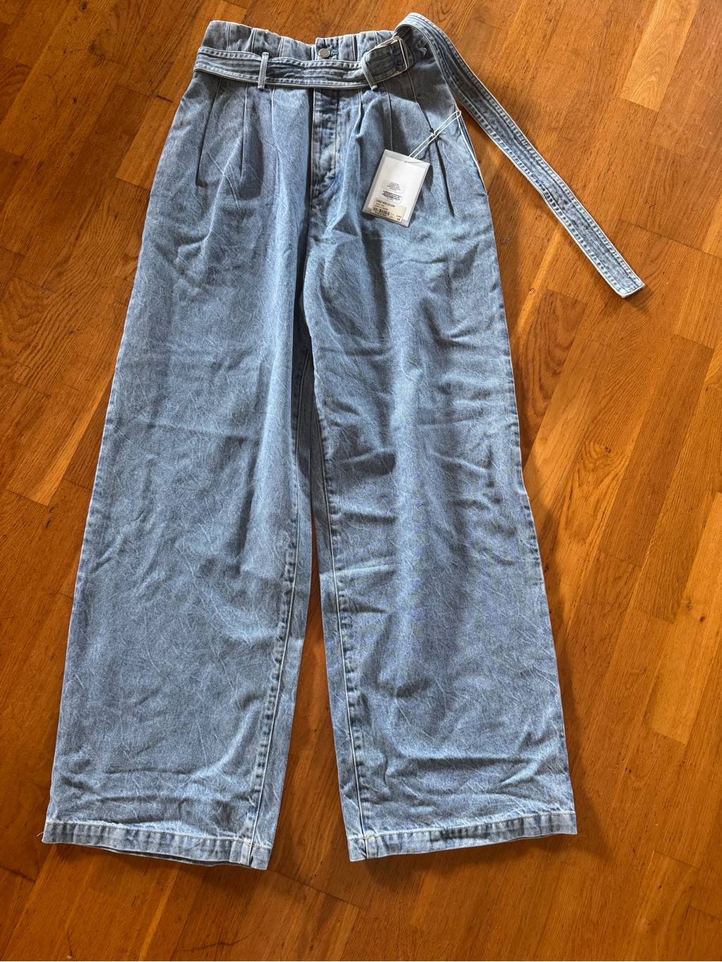 Agolde X Maria Mcmanus Corset Wide Leg Jeans Size 28 Nwt